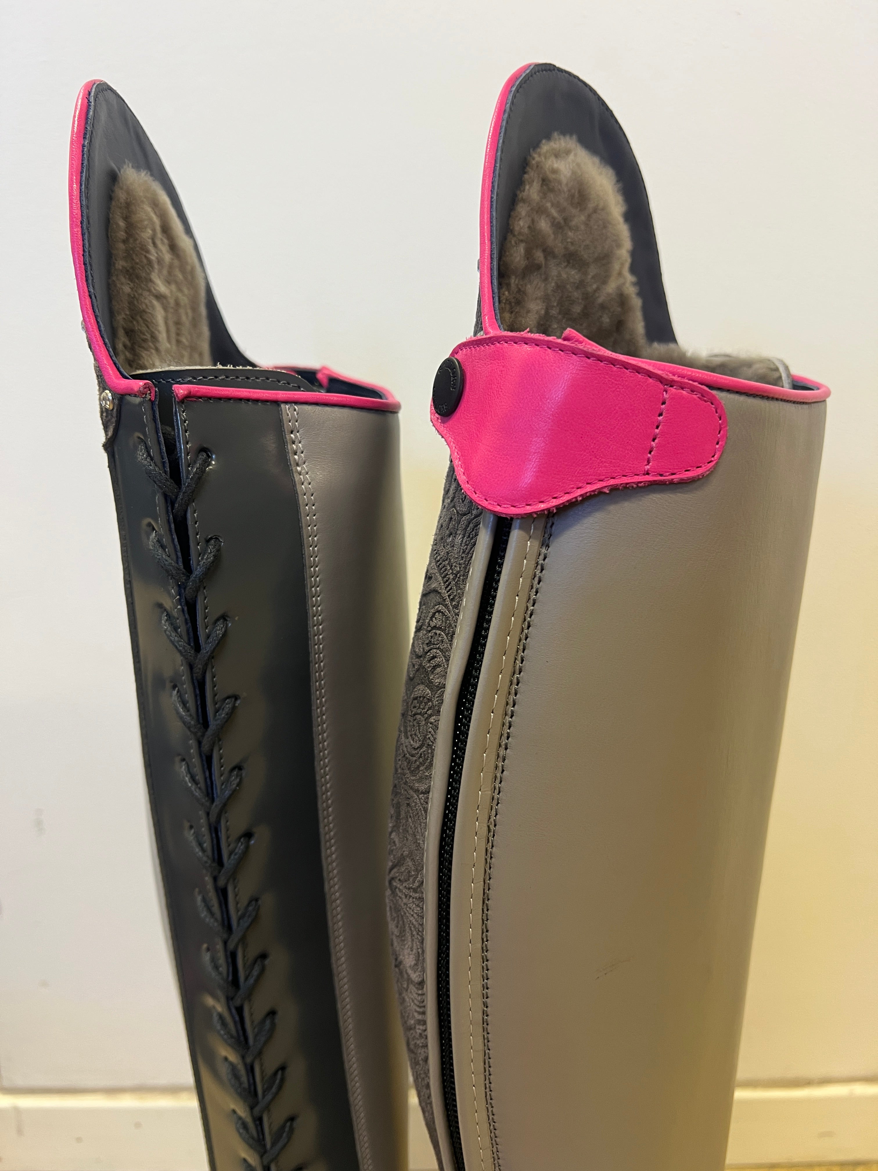 Demo Boot - Laurel Regular Winter zip back - Grey/Pink - Size 41/39-40/50