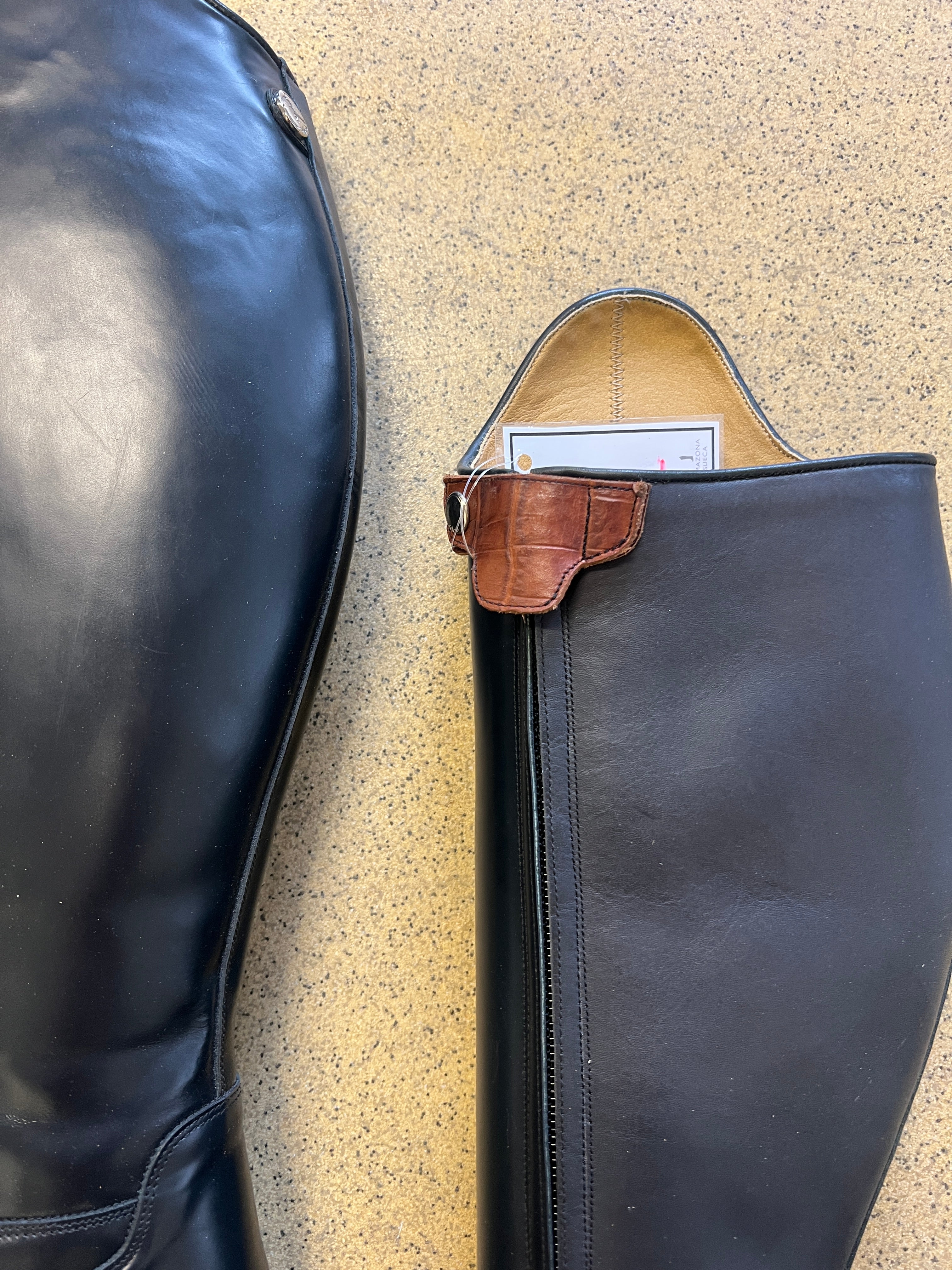 OLIVIA - Polished Navy/Chestnut Croco - 42/40/46