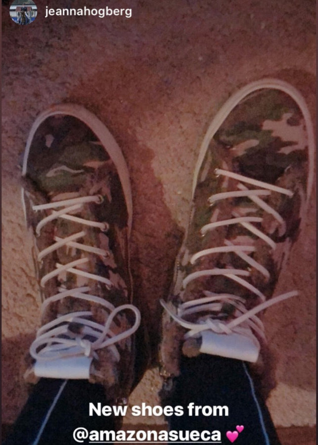 High Top Sneakers Fårskinnsfoder Camouflage