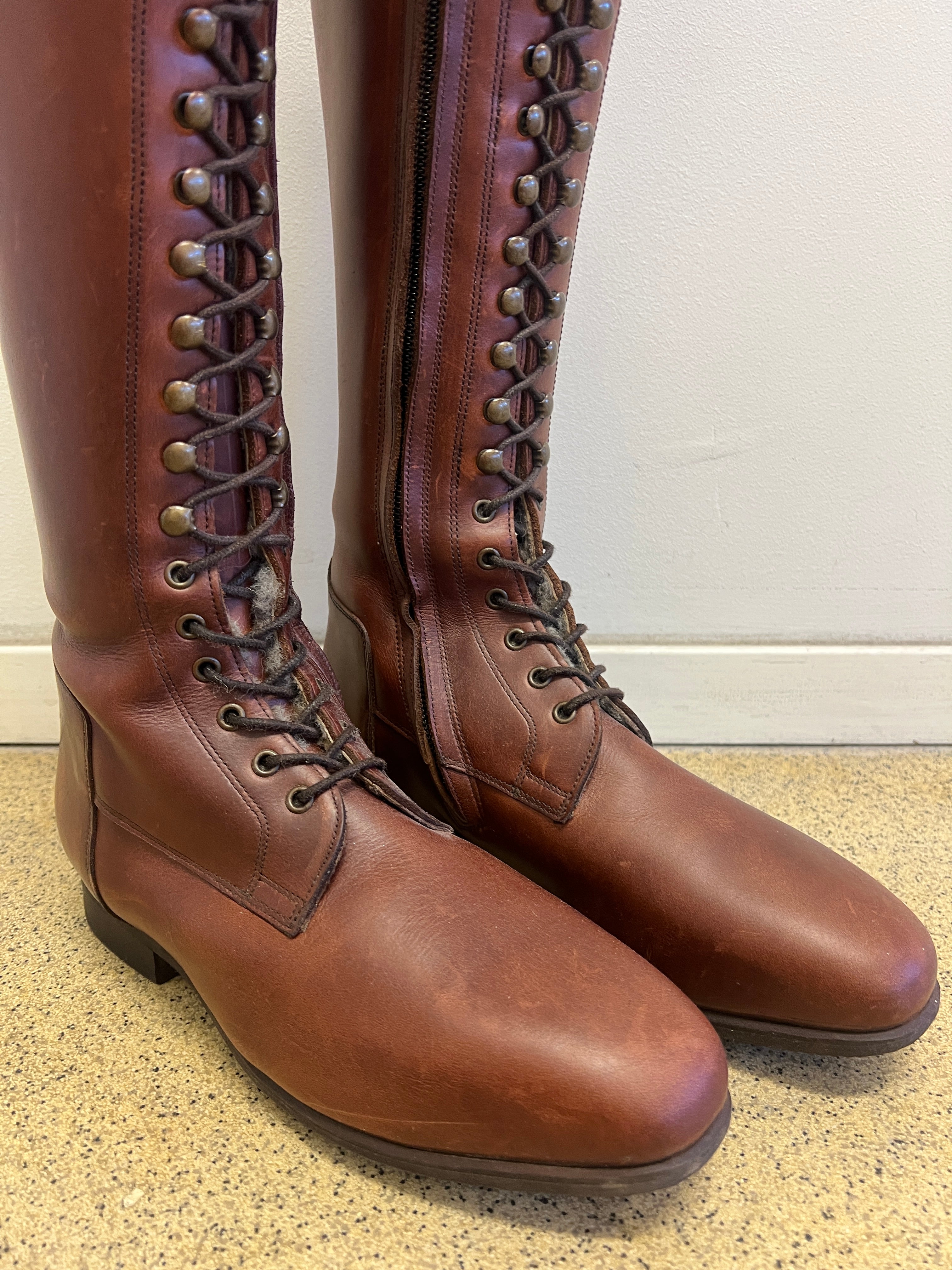 BIA DRESSAGE WINTER - Chestnut Brown/Embossed brown - Size 41/35-36/52