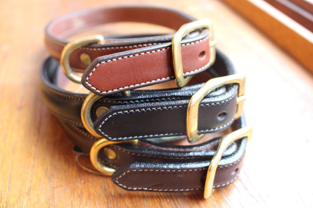 Dog Collar Black with space for a name plate