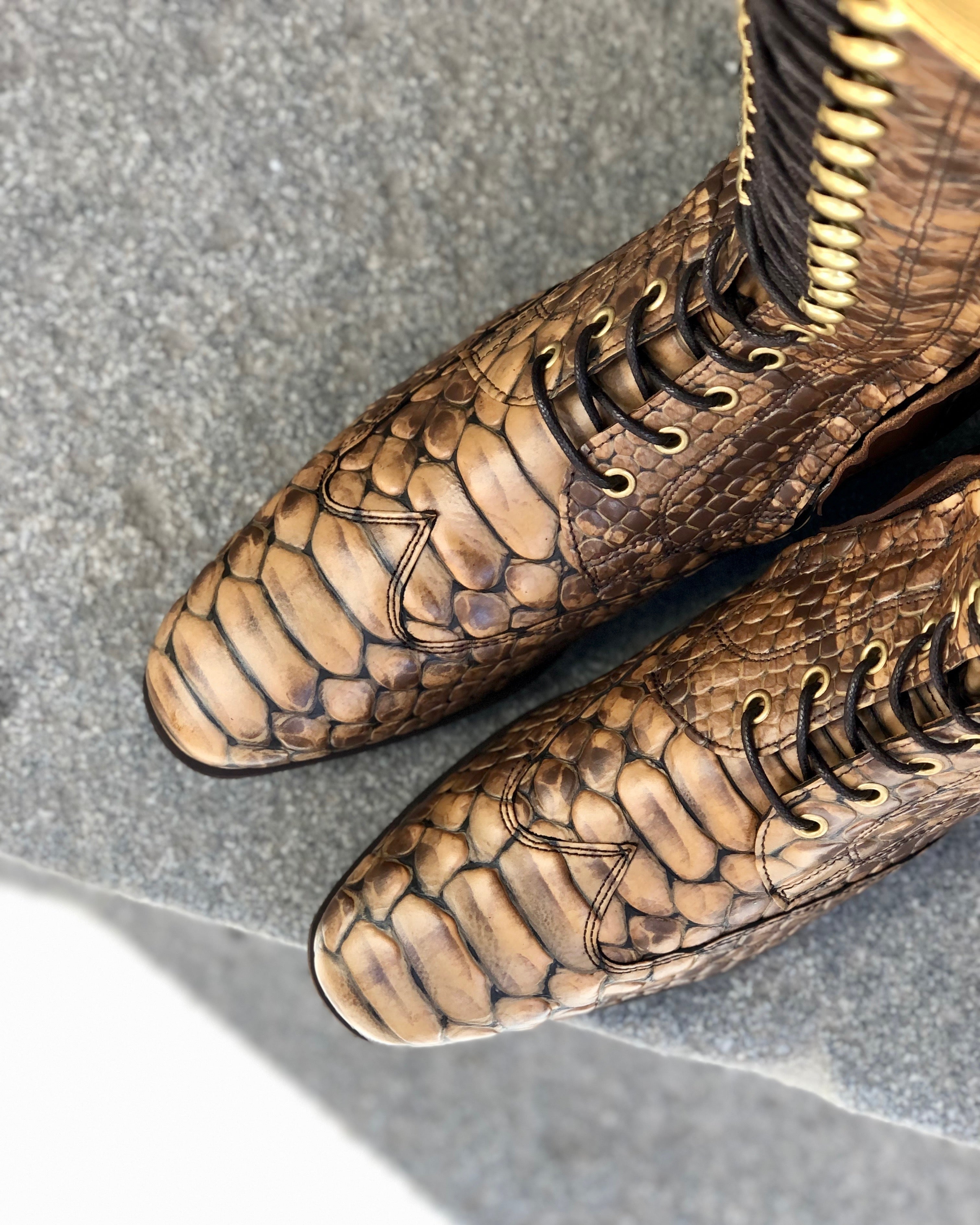 BIA - Faux Croco/Gold - Size 40/34-35/45