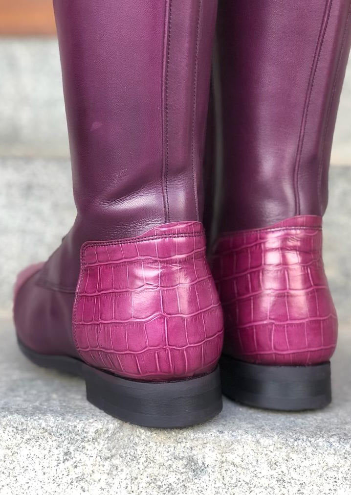 Purple Faux Croco