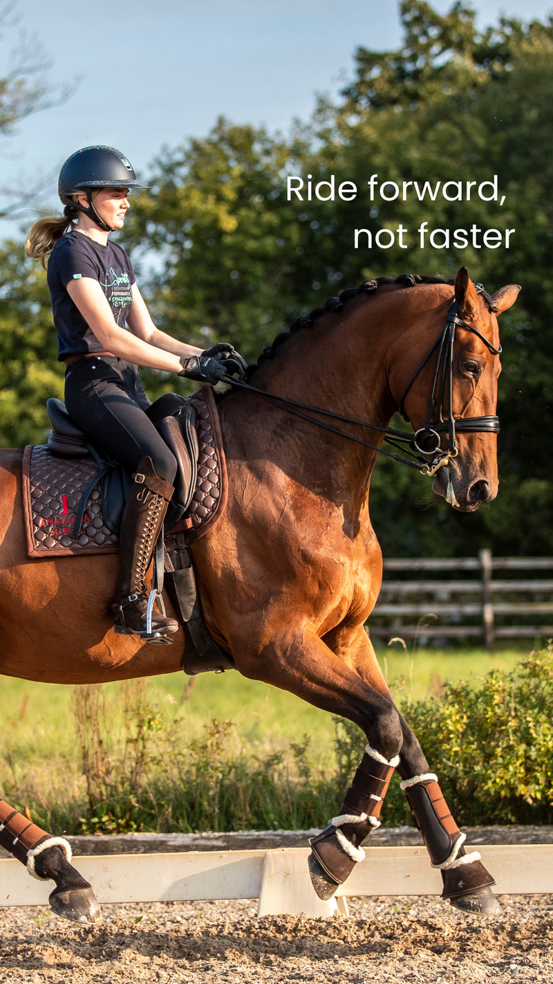 Ride forward, not faster