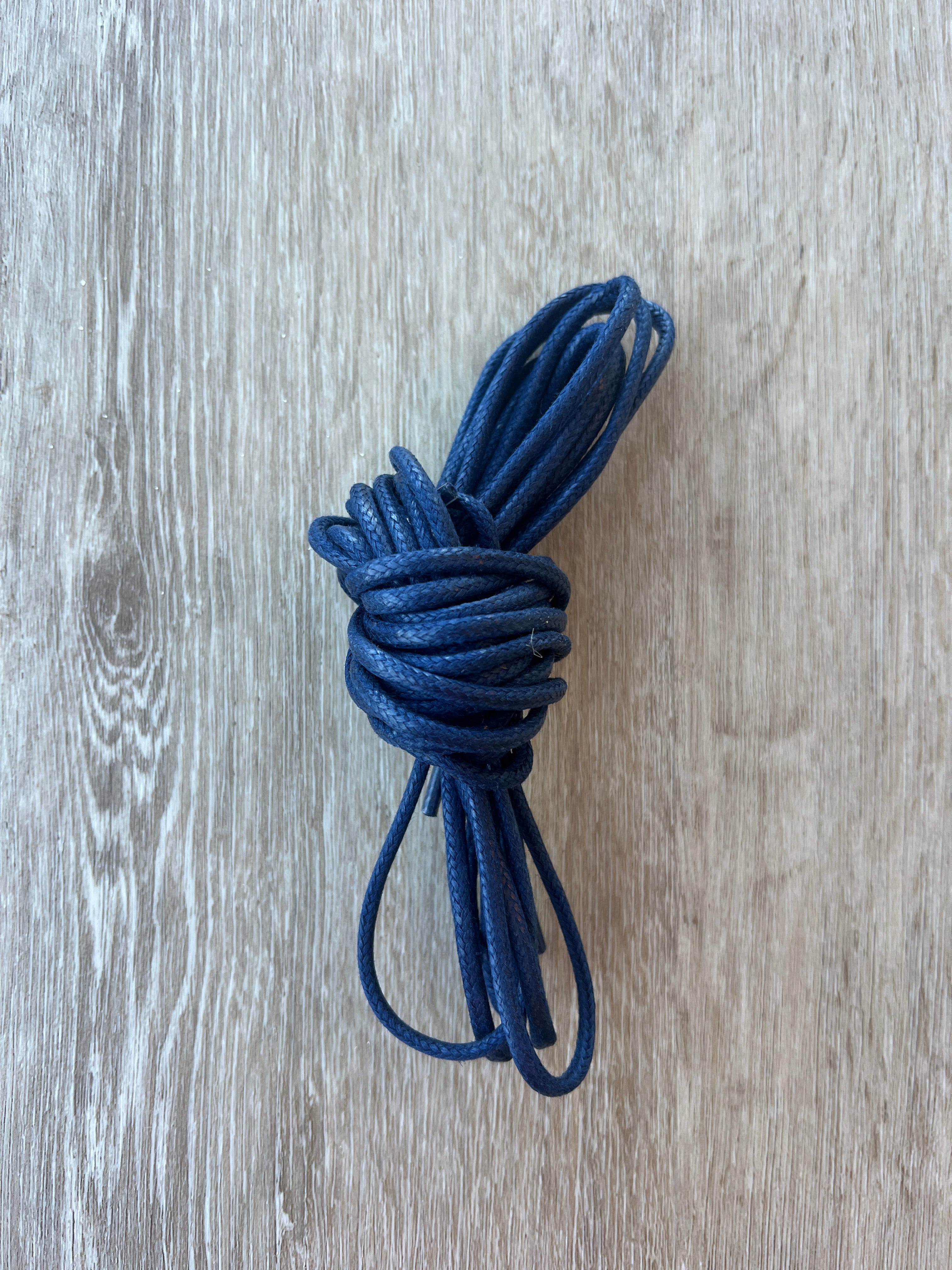 Skosnören Ridstövlar Vaxad Bomull Navy