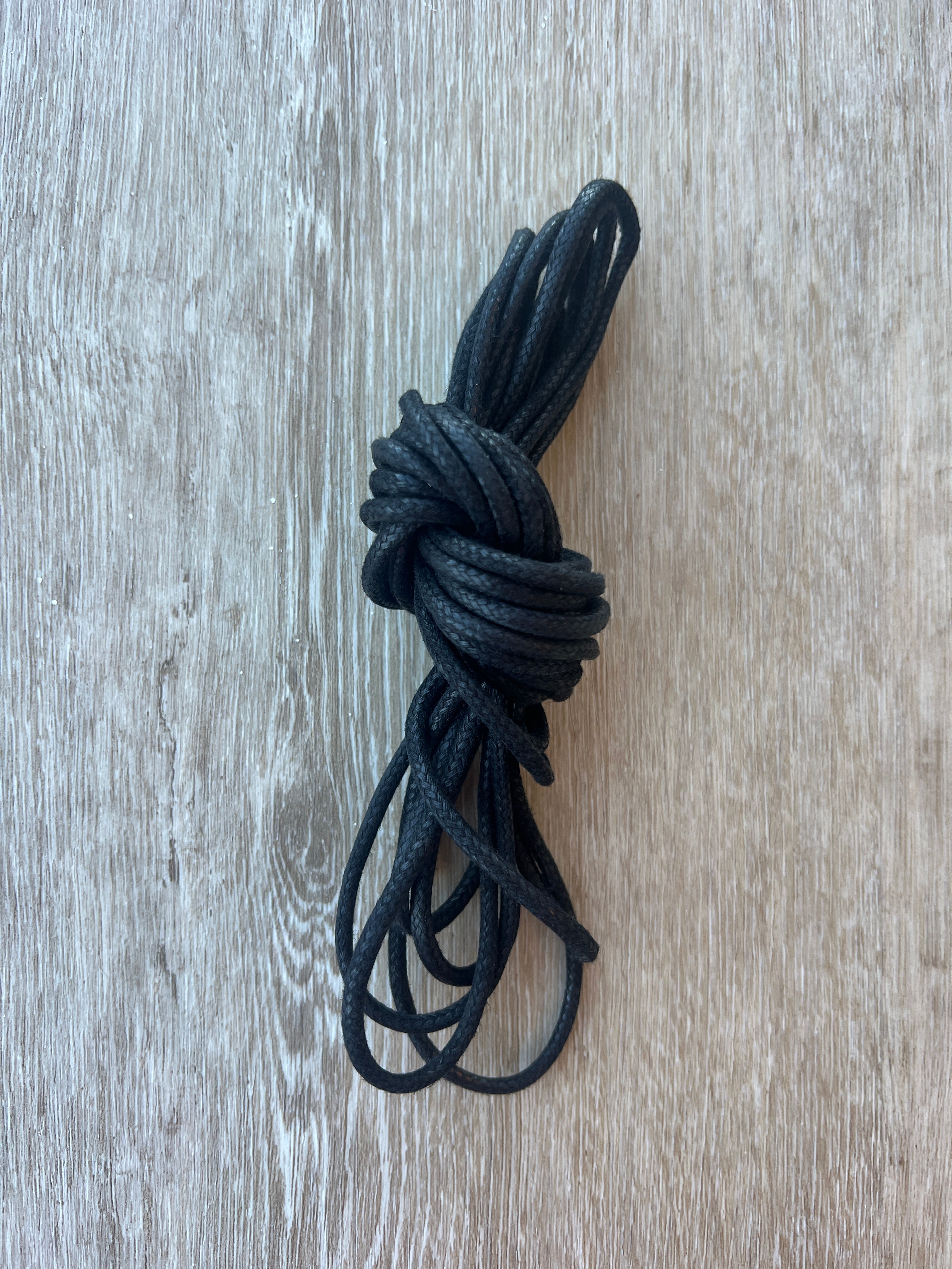 Skosnören Ridstövlar 240 cm Vaxad Bomull Svart