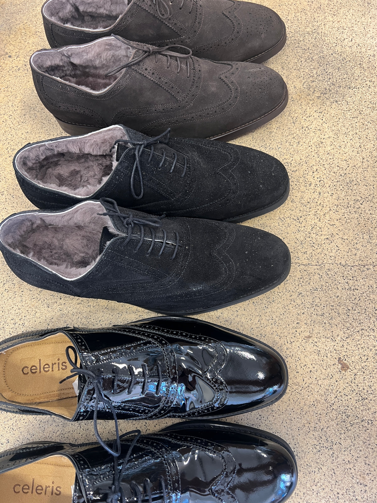 Campino | Svart glans, svart mocka, kaffemocka | Storlek 47-47,5