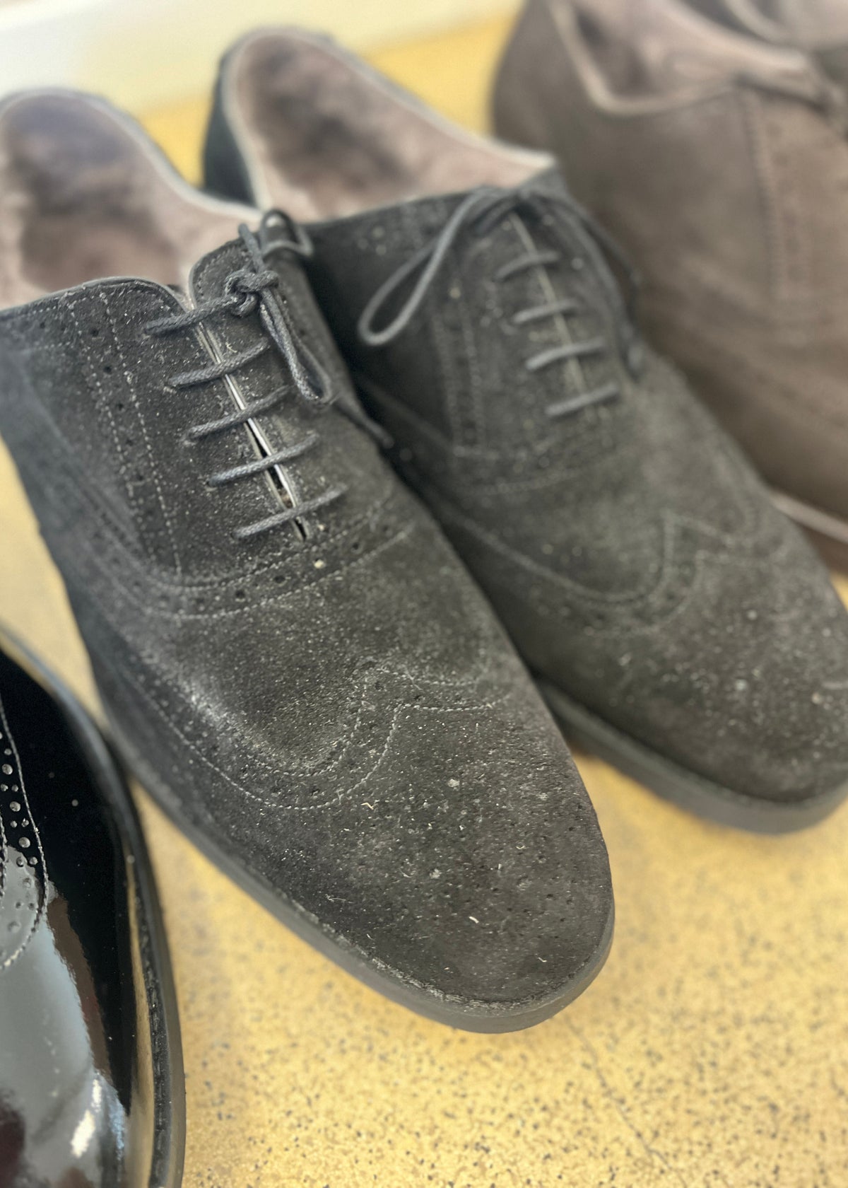 Campino | Svart glans, svart mocka, kaffemocka | Storlek 47-47,5