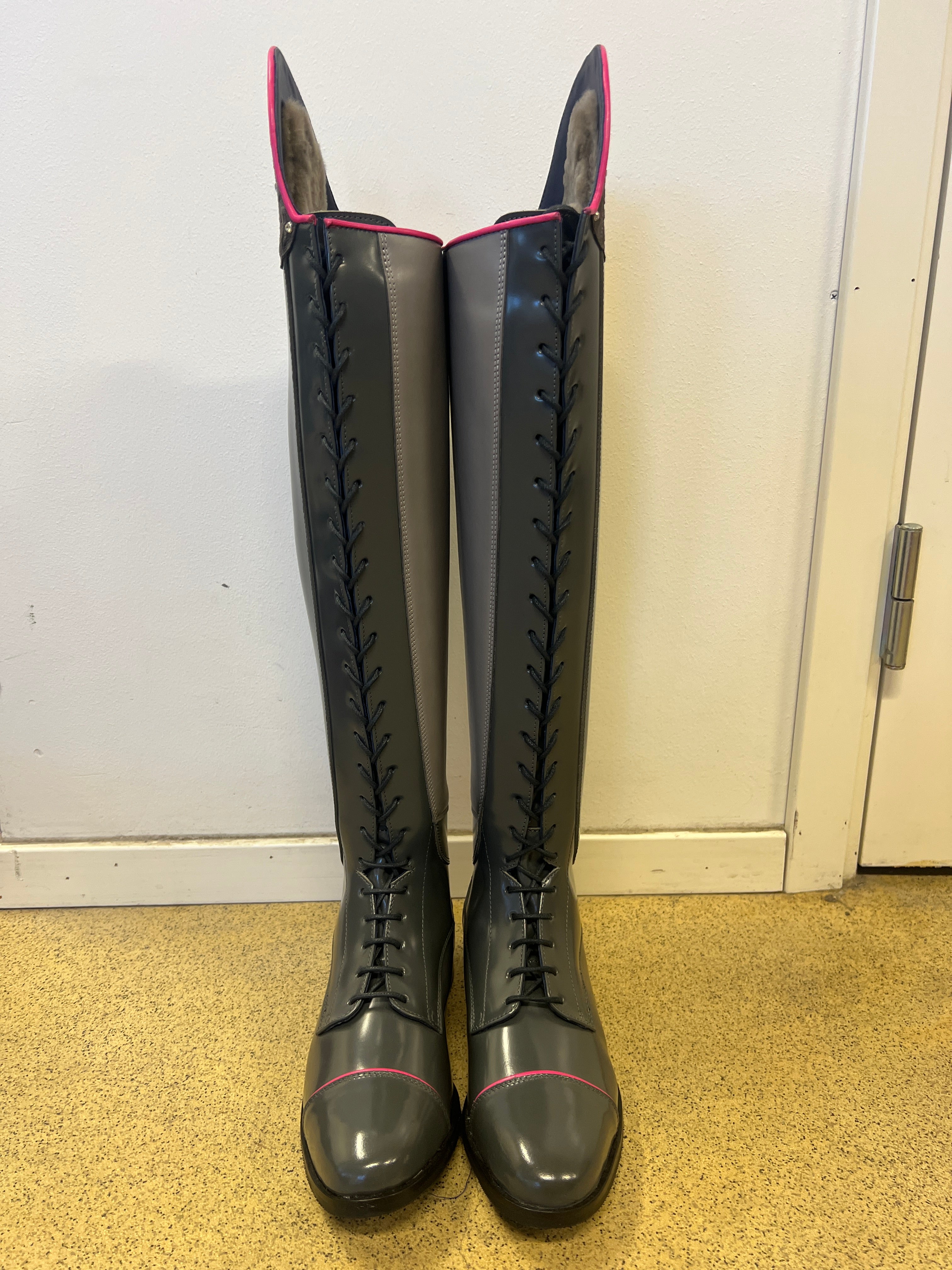 Demo Boot - Laurel Regular Winter zip back - Grey/Pink - Size 41/39-40/50
