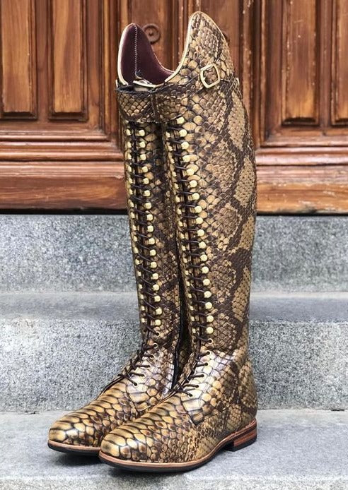 Faux crocodile boots on sale