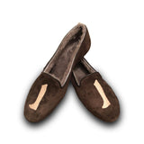 AUGUSTA SHEEPSKIN Coffee Brown Suede