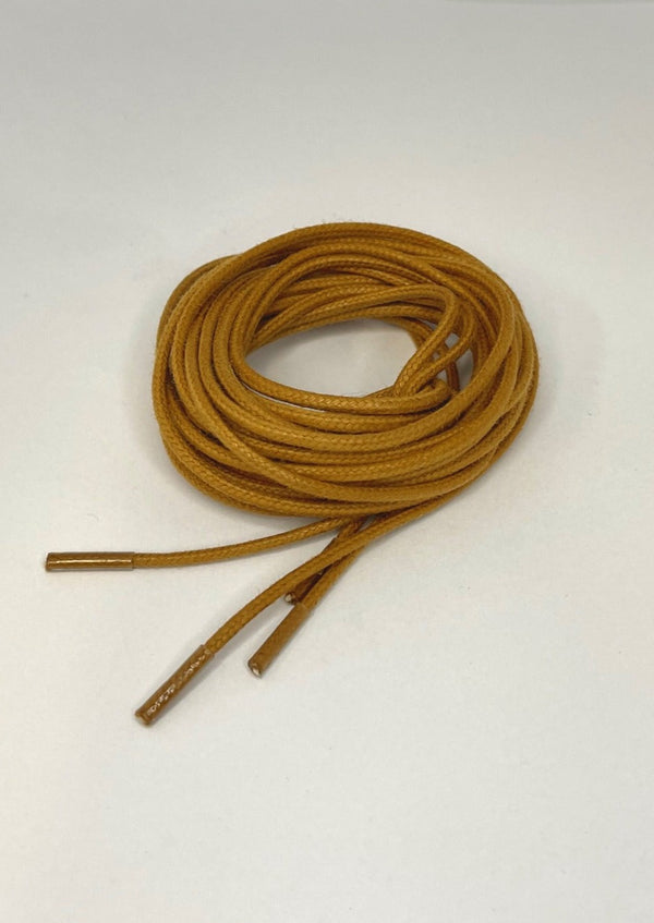 Bootlaces 240 cm Waxed Cotton Cognac