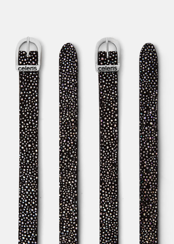 Spur Straps Black Lazer