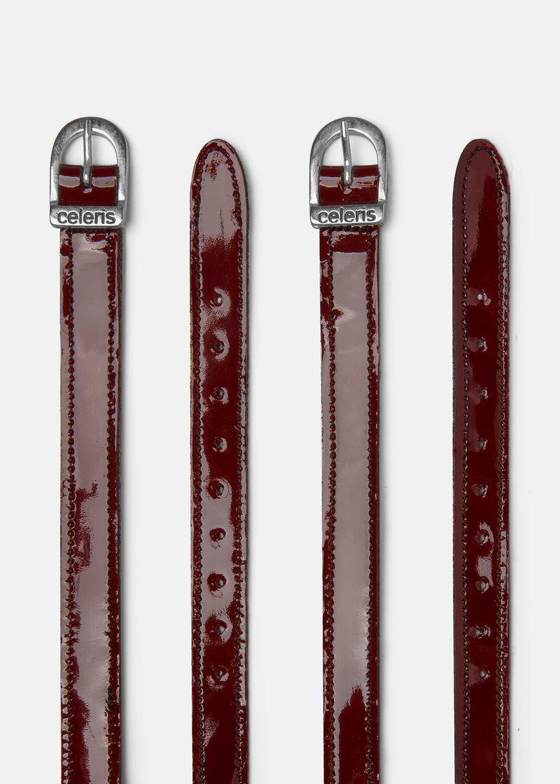 Spur Straps Bordeaux Gloss