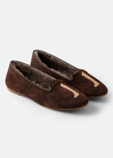 Augusta Sheepskin Coffee Brown Suede