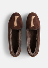 Augusta Sheepskin Coffee Brown Suede