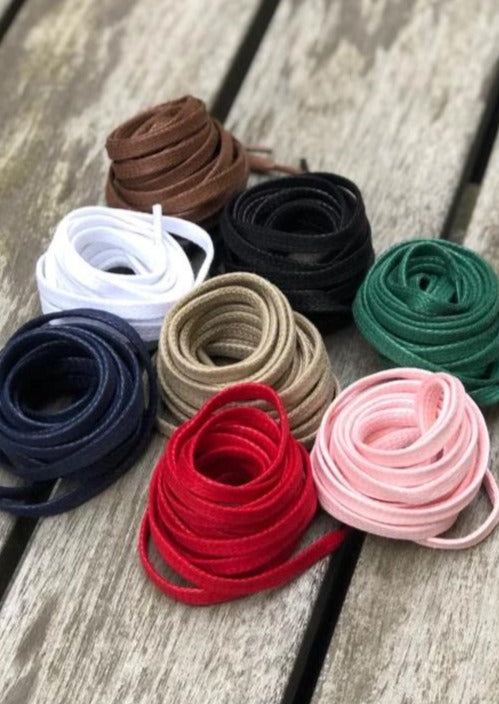 Shoelaces 140 cm Flat Waxed Cotton