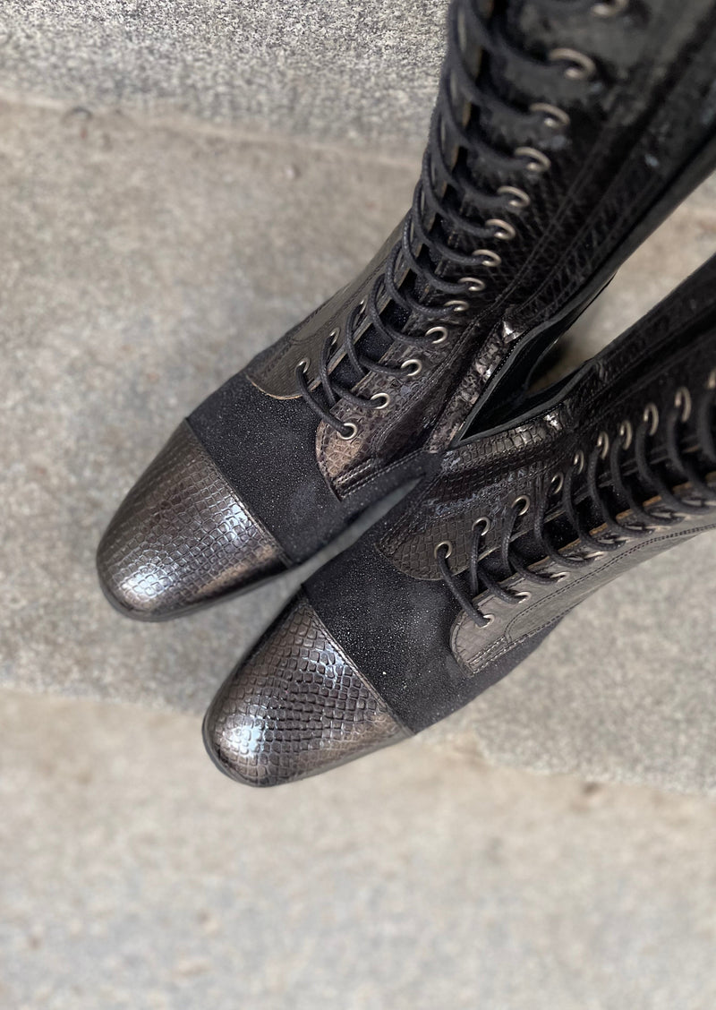 BIA - Black Cobra Gloss/Black Shimmer - Size 38,5