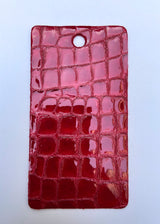 Red Faux Croco Gloss