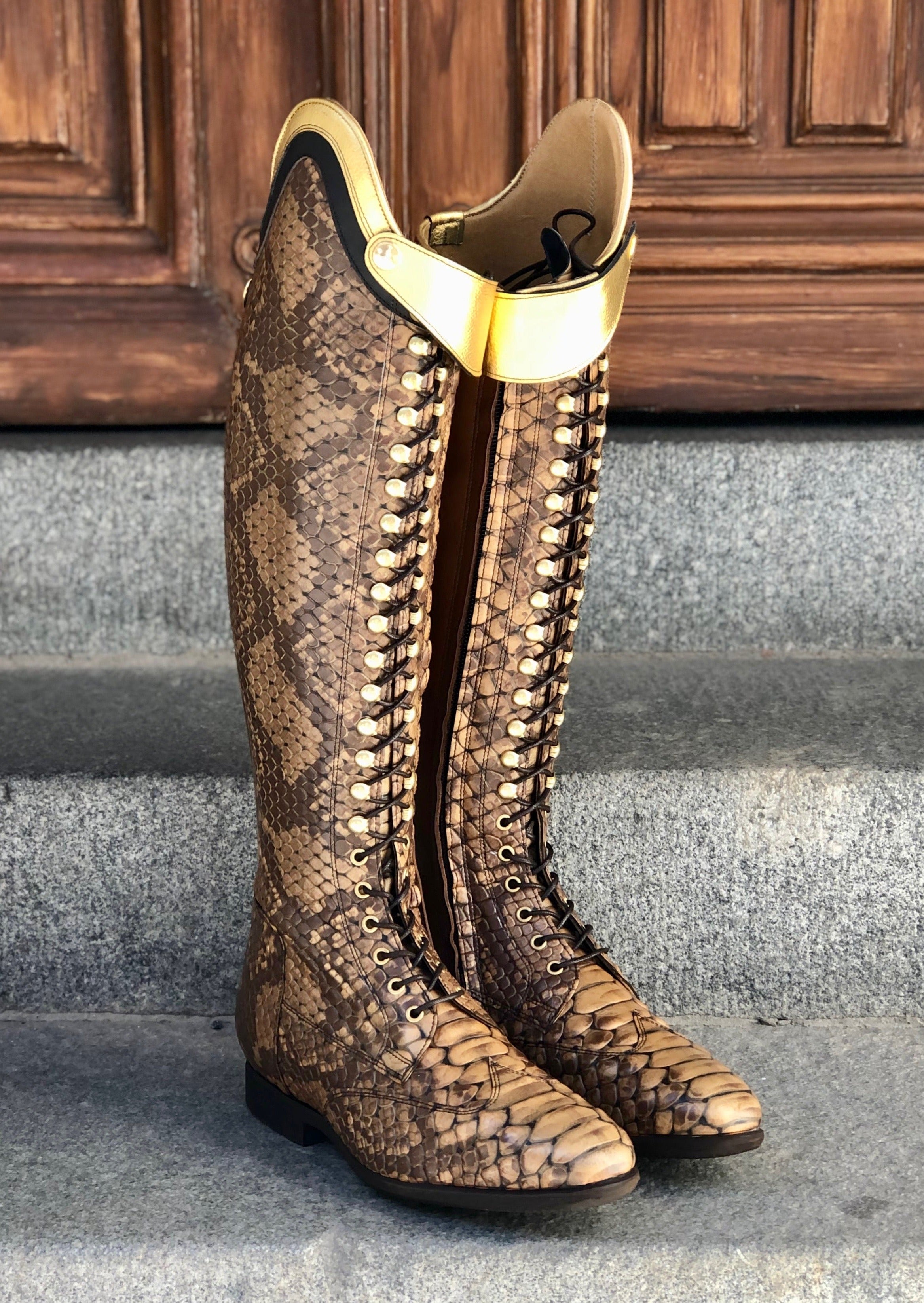 BIA - Faux Croco/Gold - Size 40/34-35/45