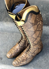 BIA - Faux Croco/Guld - Storlek 40