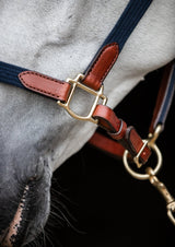 Navy Cotton Web Halter