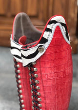 Red Faux Croco