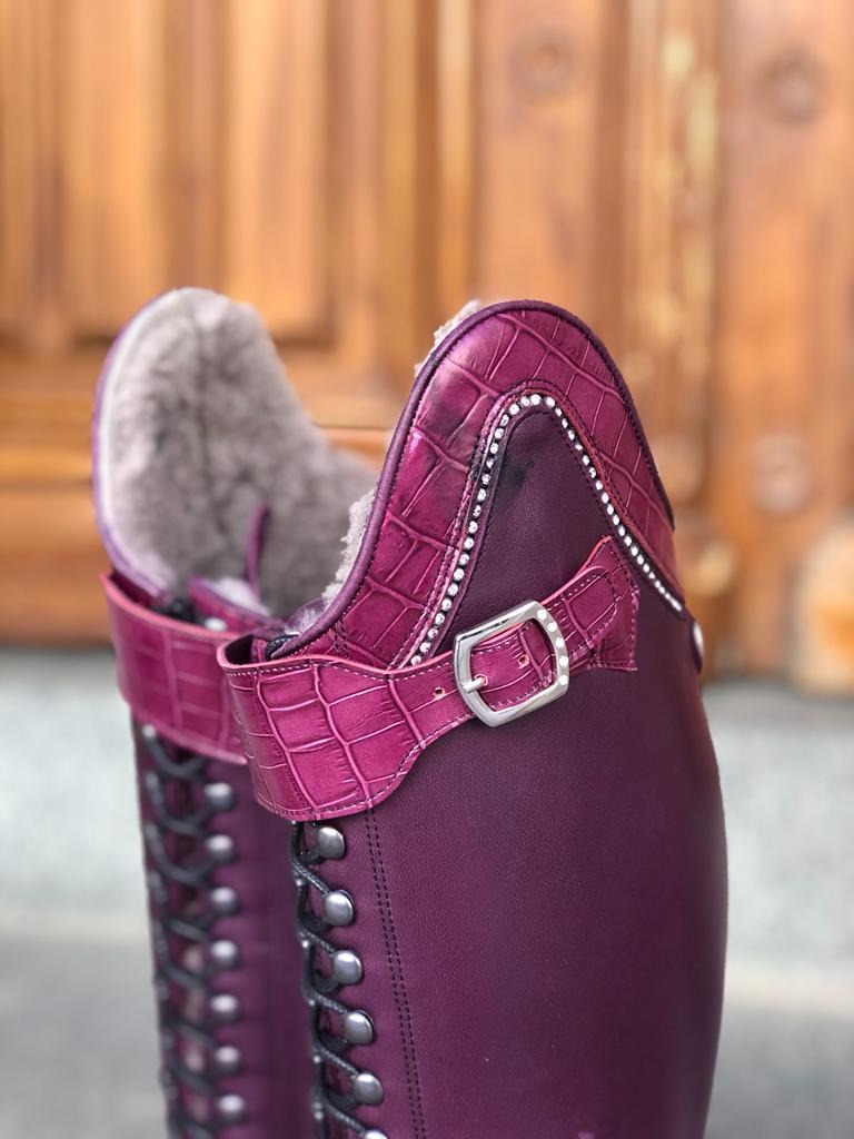 Purple Faux Croco