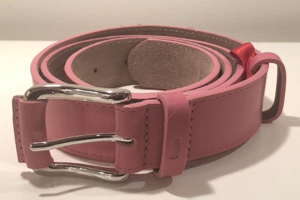 Pink Leather Belt