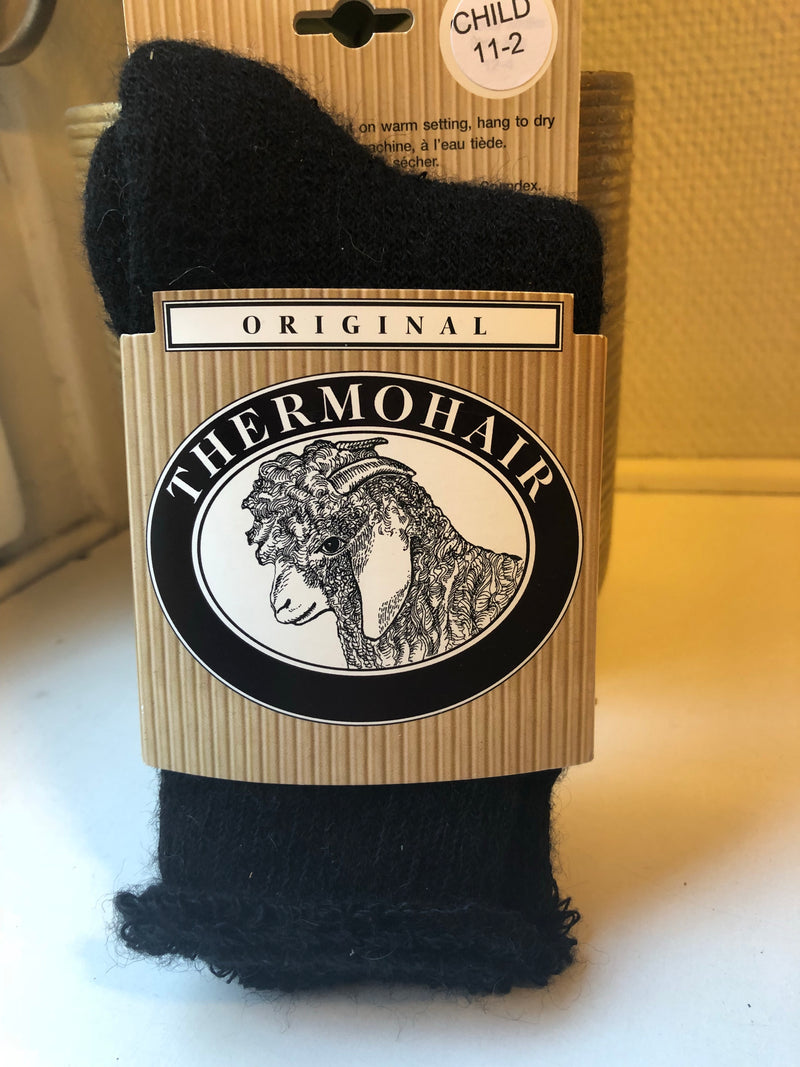 Thermohair Socks Child Black