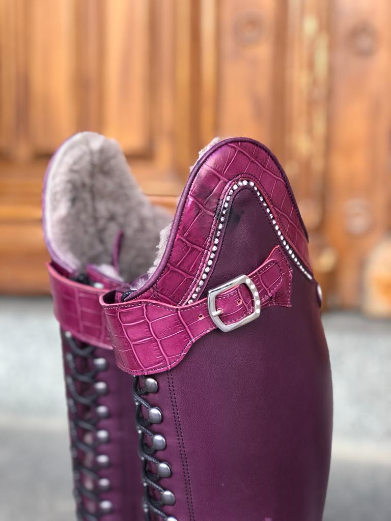 Bia Dressage Winter Customized sheepskin lined dressage boots Amazona Sueca