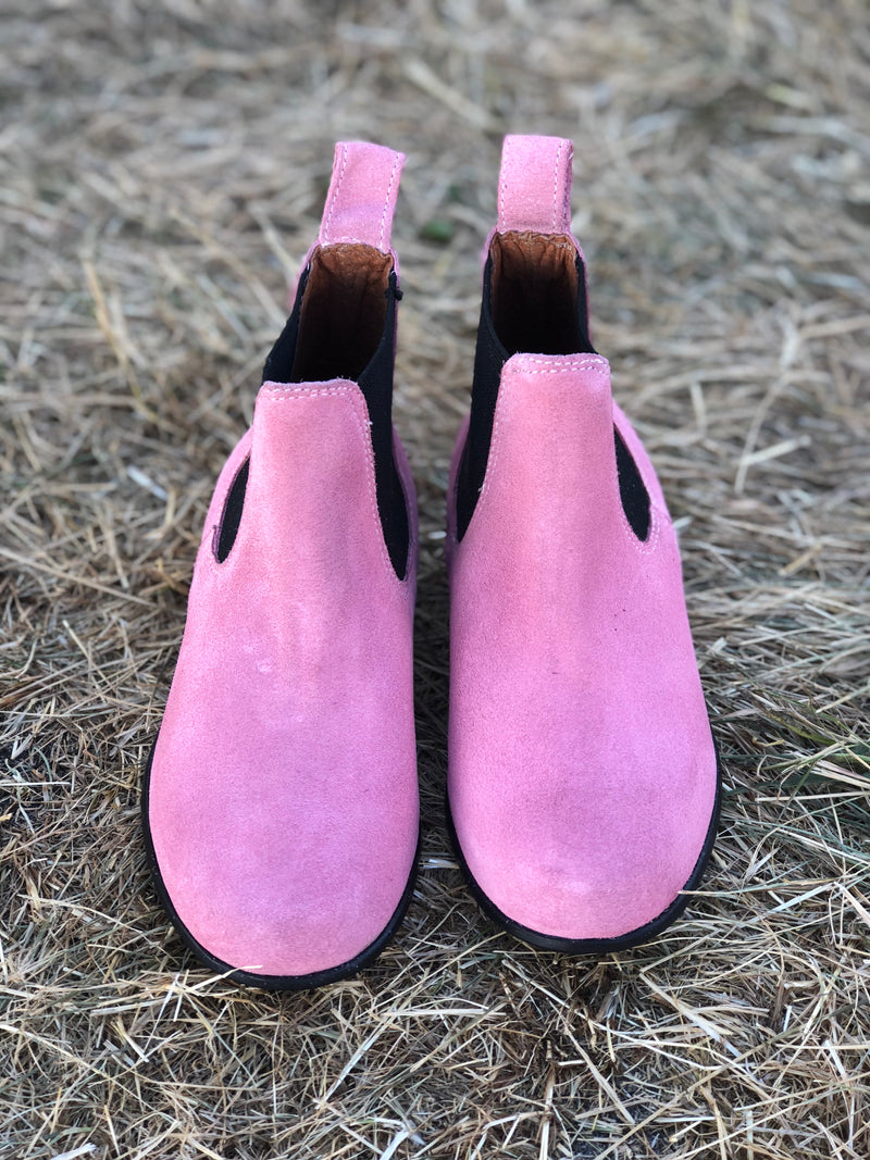 CRIANCA Kids Boots Pink Suede