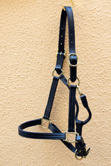 Triple Stitched Halter Black
