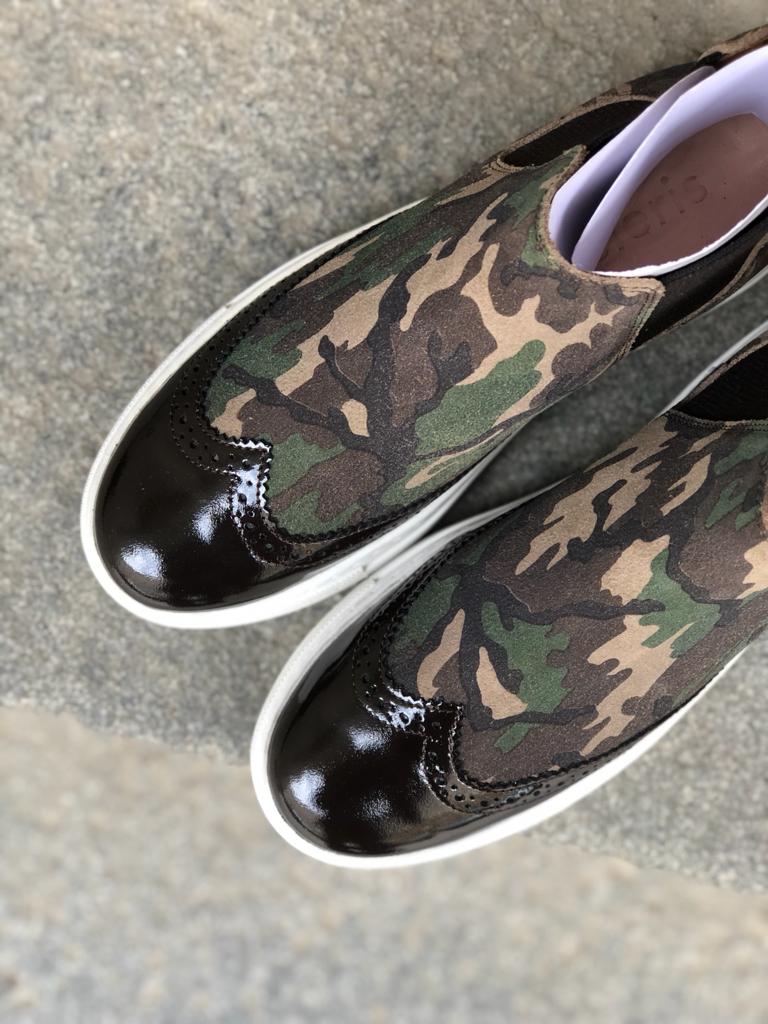 Camouflage Suede