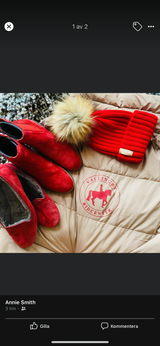 Augusta Sheepskin Red Suede