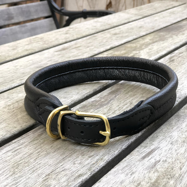 Padded Dog Collar Black