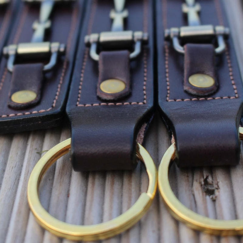Keyring Snaffle Bit in Oakbark