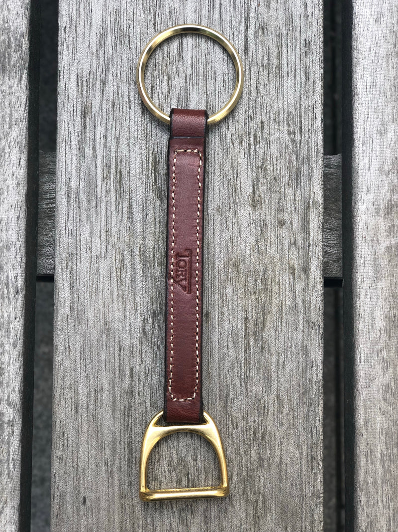 Keyring Stirrup in Oakbark