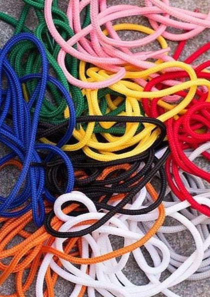 Shoelaces 110 cm Round Polyester